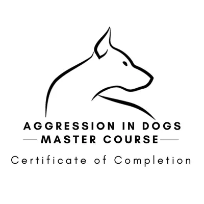 Aggression in Dogs Master Course certificate of completion